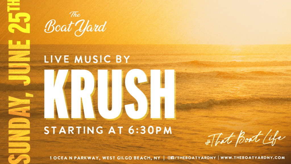Krush on Sunday, June 25th at 6:30pm