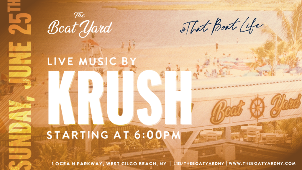 live music with krush june 25 at 6pm