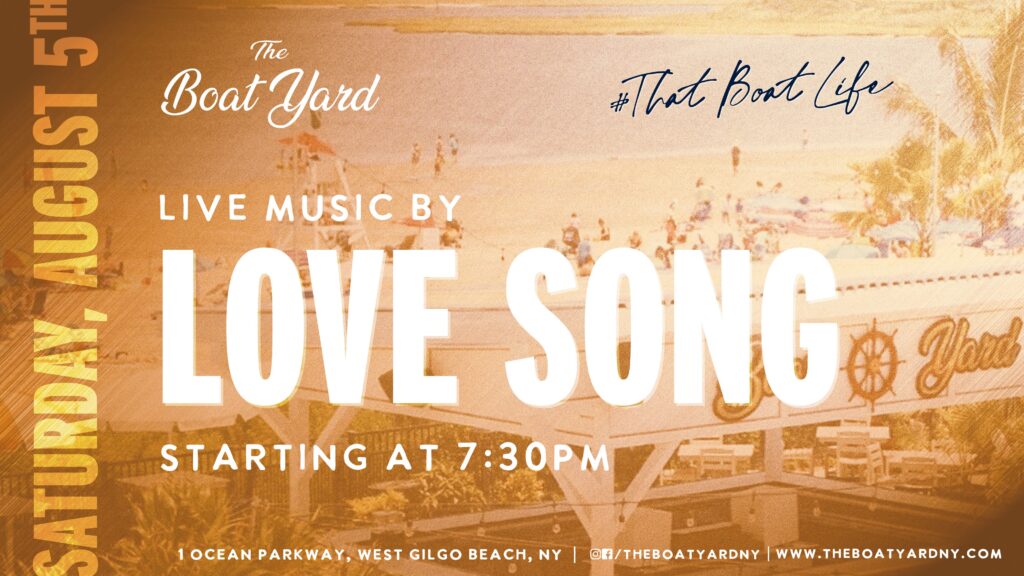 love song live music on august 5 at 7:30 pm