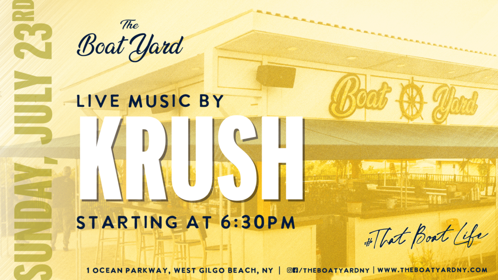 Krush on Sunday, July 23rd at 6:30pm
